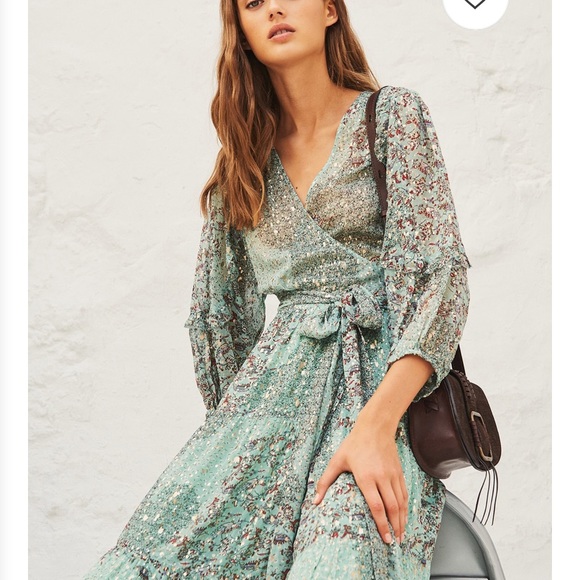 BA&SH Oriane Floral Wrap Dress. NWT - Picture 3 of 9